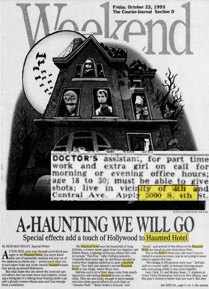 Haunted Hotel 1993 & November 1955 (inset) Haunted Hotel 1993 & November 1955 (inset)